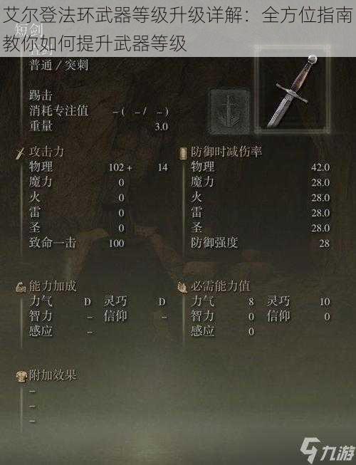 艾尔登法环武器等级升级详解:全方位指南教你如何提升武器等级