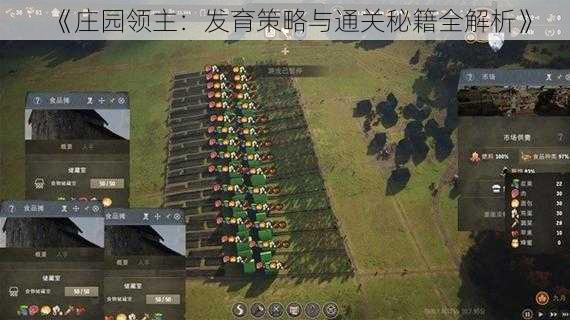 《庄园领主:发育策略与通关秘籍全解析》